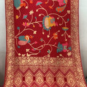 Minakari Mondal Slik – Festive Red (MMS-19)