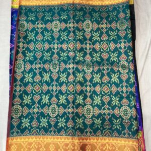 Premium Pure Patola Saree – Teal Green (PPS-12)