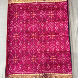 Premium Pure Patola Saree – Rose Pink (PPS-15)