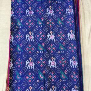 Premium Pure Patola Saree – Indigo Blue (PPS-18)