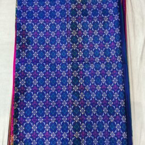 Premium Pure Patola Saree – Dark Navy (PPS-20)