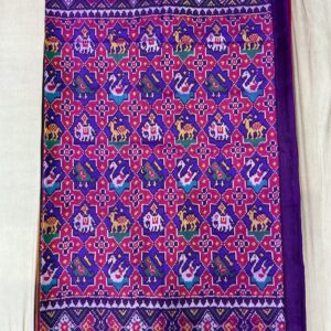 Premium Pure Patola Saree – Royal Purple (PPS-04)
