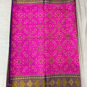 Premium Pure Patola Saree – Magenta Rose (PPS-05)